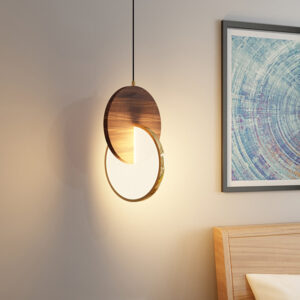 Zaina Walnut Long-line Light
