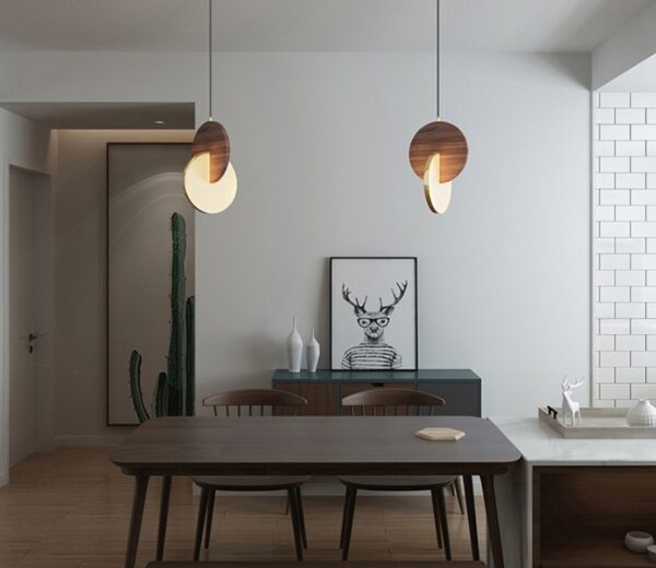 Zaina Walnut Long-line Light - Image 2