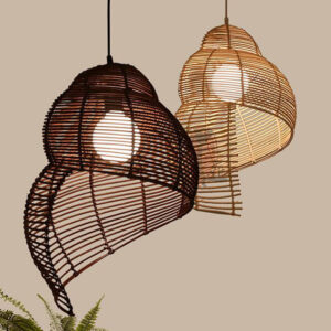 Zaina Snail Rattan Light