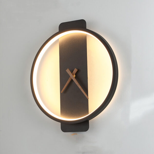 Zaina Nordic Clock Wall Lamp - Image 5