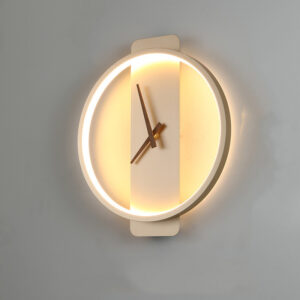 Zaina Nordic Clock Wall Lamp