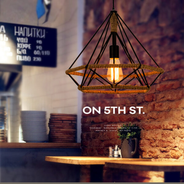 Zaina Rustic Twine Lamp - Image 5