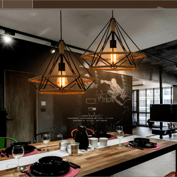 Zaina Rustic Twine Lamp - Image 3